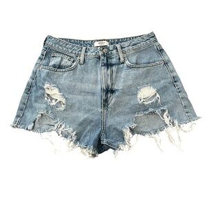 Forever 21 Womens Denim High Rise
Shorts SZ 29 Mini Jeans Cut-Off
Distressed EUC